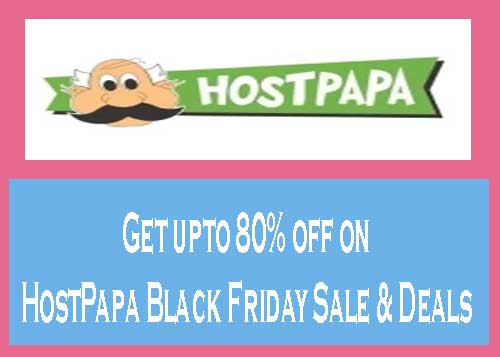 80% Off on HostPapa Black Friday Sale Deals