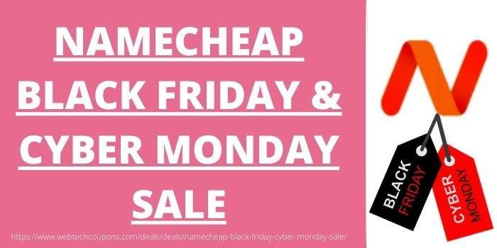 Namecheap Black Friday & Cyber Monday Sales