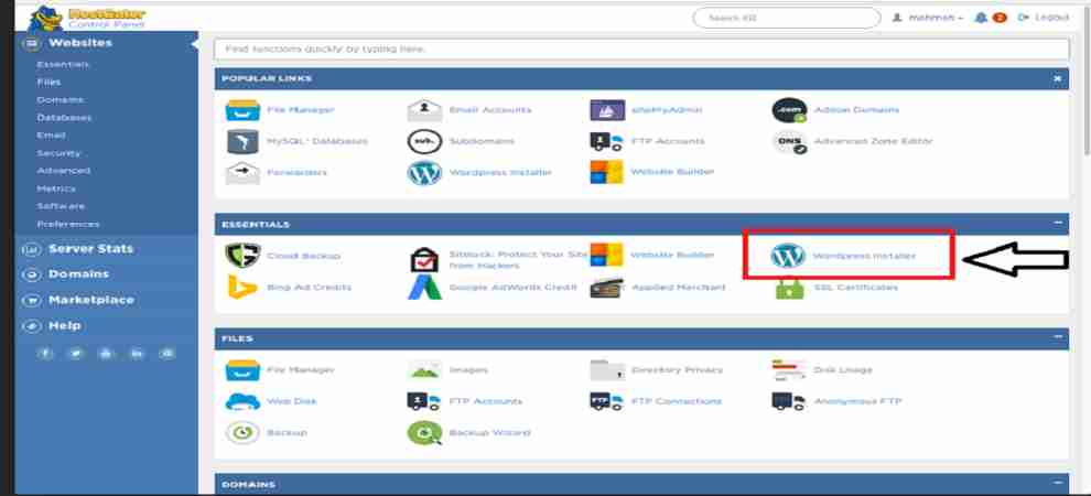 Install wordpress in hostgator cpanel