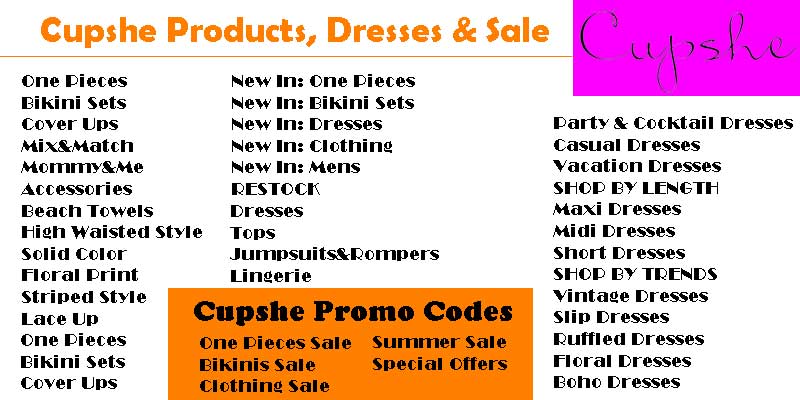 Cupshe Promo Codes