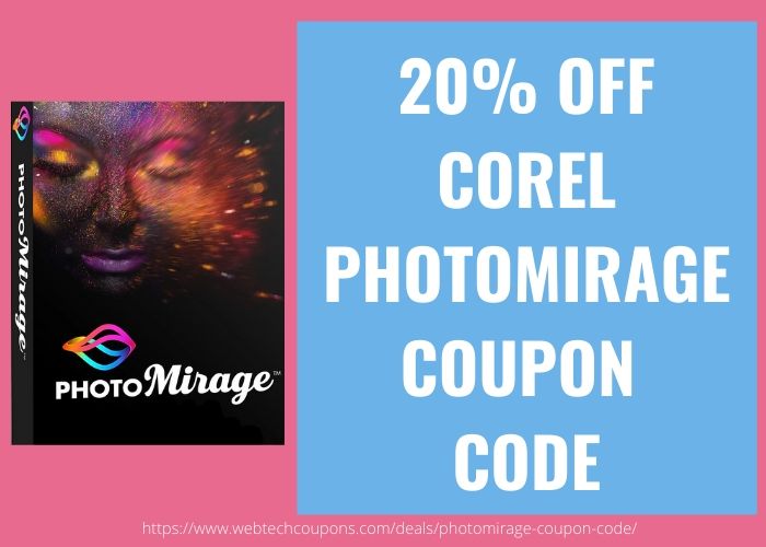 20% OFF COREL PHOTOMIRAGE COUPON