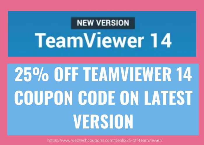 TEAMVIEWER 14 COUPON CODE