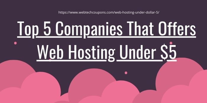 Web Hosting Under $5