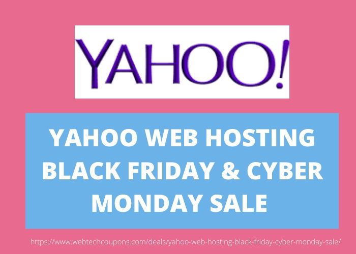 Yahoo Web Hosting Black Friday & Cyber Monday sale