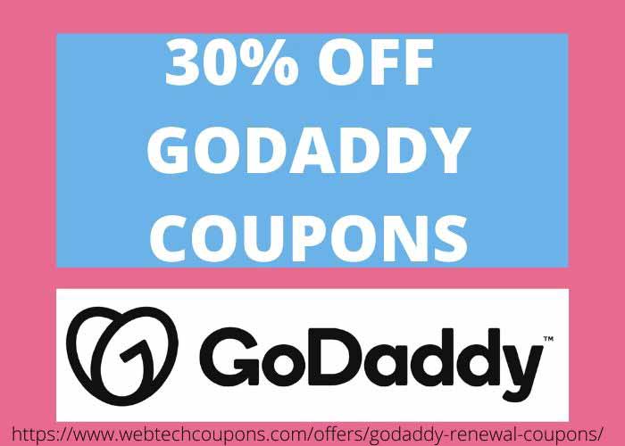 flat 30% godaddy coupon code for all godaddy products