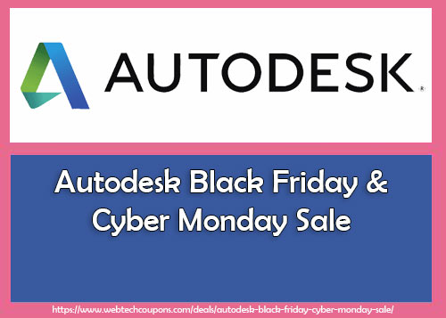 Autodesk black friday and cyber monday deal coupon