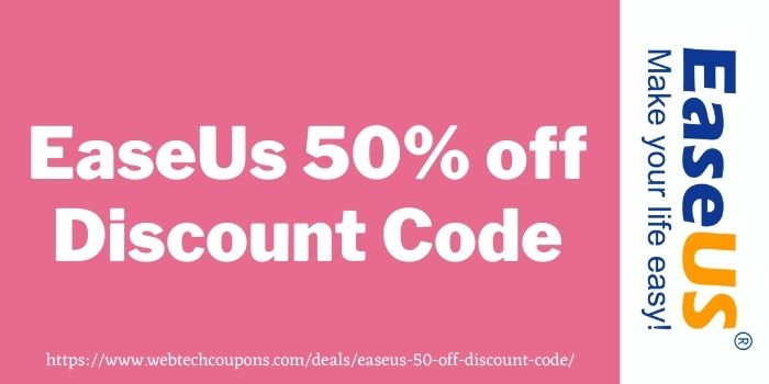 EaseUs 50% off discount code