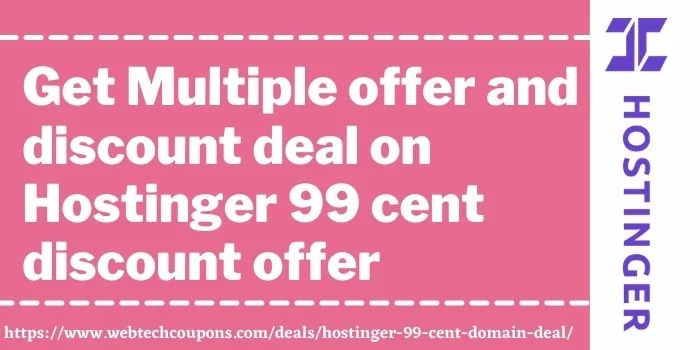 Hostinger 99cent discount offer