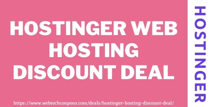 Hostinger Web Hosting Discount Deal www.couponswebdeal.com