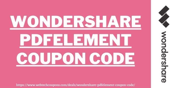 Wondershare PDFelement coupon code www.couponswebdeal.com