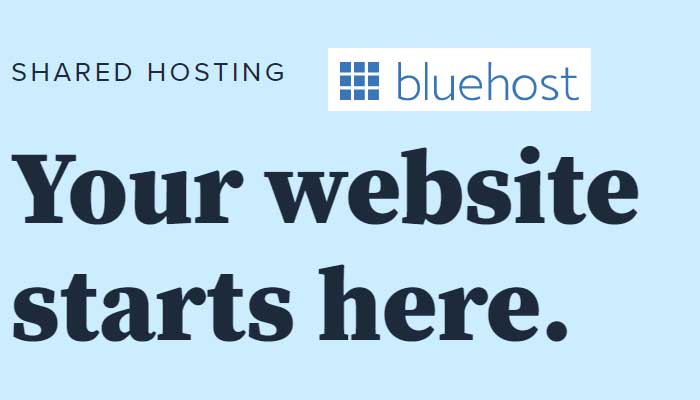 Start with Blue Host Shared Hosting Packages