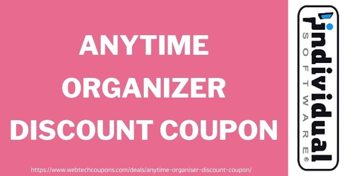 AnyTime Organizer Discount Coupon code