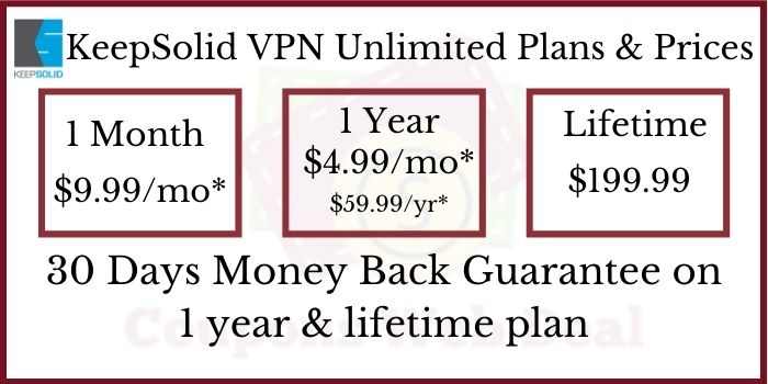 KeepSolid VPN Unlimited Prices