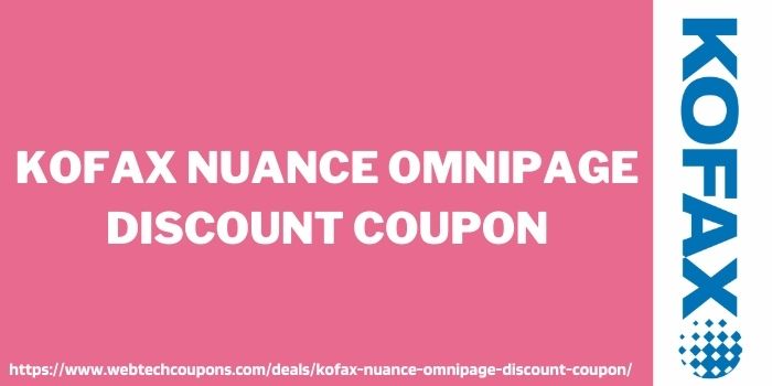 Kofax Nuance OmniPage Discount Coupon www.couponswebdeal.com