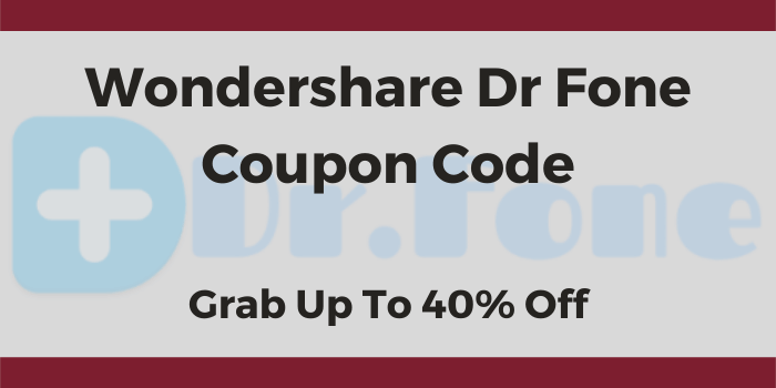 Wondershare Dr Fone Coupon Code