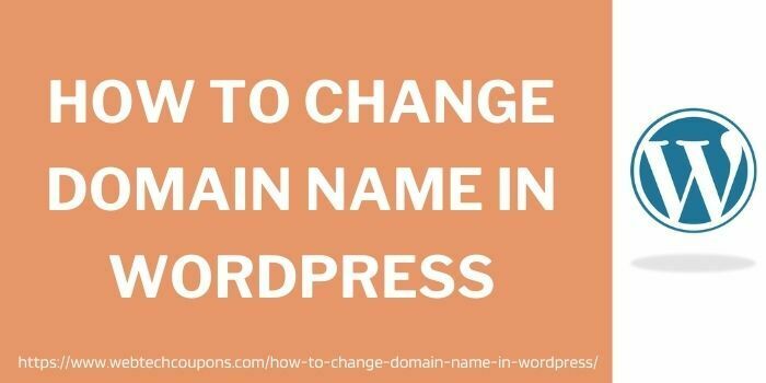 Change Domain Name In WordPress