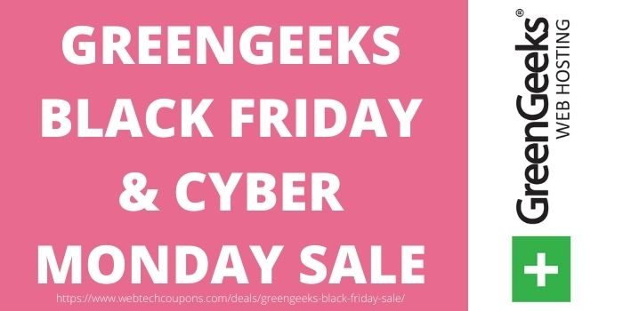 GreenGeeks Black Friday & Cyber Monday Sale