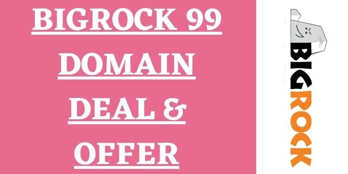 BigRock 99 Domain Deal