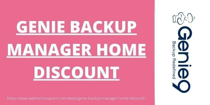 Genie Backup Manager Home Discount