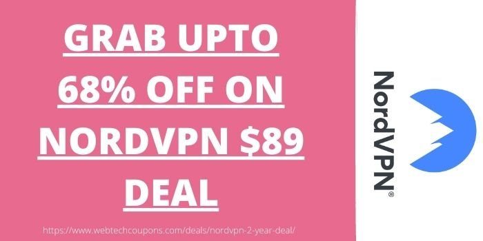 NordVPN $89 for 3 years