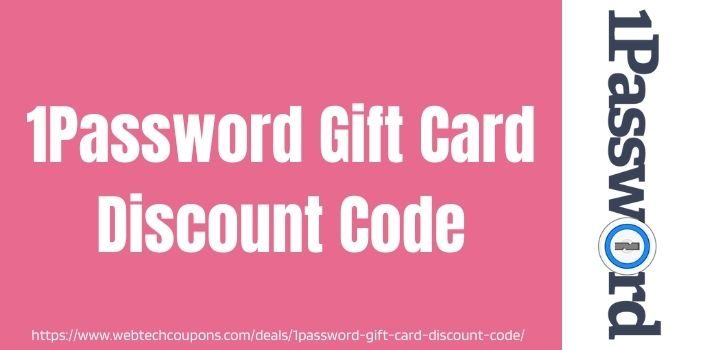 1Password Gift Card Discount Code