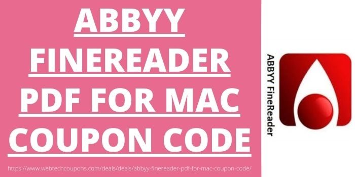 ABBYY FineReader PDF For Mac Coupon Code