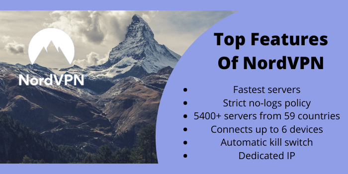 Top features of NordVPN