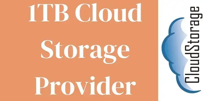 1 TB Cloud storage provider