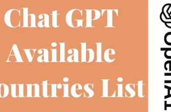 Chat GPT Available Countries List