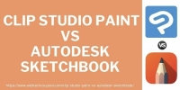 Clip Studio Paint Vs AutoDesk SketchBook Comparison 2025– Which Is Better For Beginners?