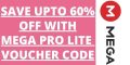 Mega Pro Lite Voucher Code 2025: 60% Off Discount Coupon