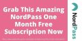 NordPass One Month Free Subscription