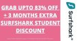 SurfShark Student Discount 2025 – Grab Upto 83% Off + 3 Months