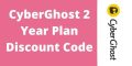 discount code of CyberGhost 2 year plan