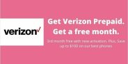 Get Verizon Prepaid with Free Month