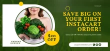 $20 Off Instacart Promo Code First Order
